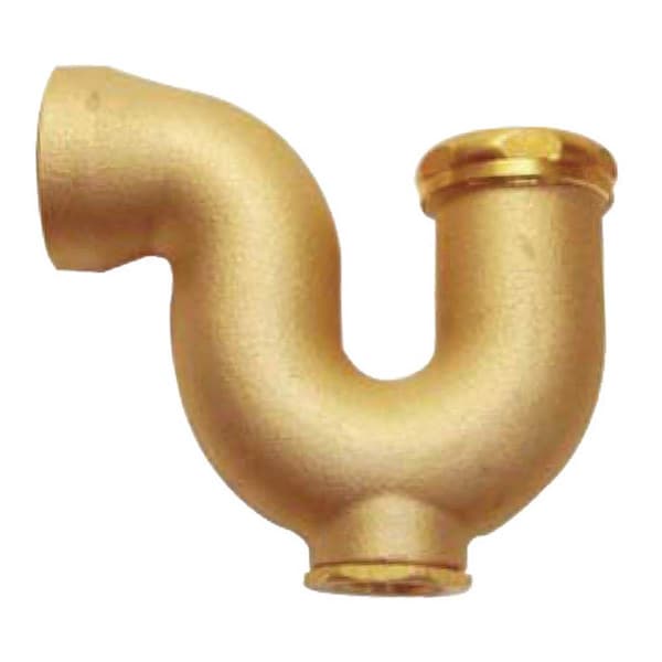 Protectionpro 2 x 1.5 in. Dia. Slip to Slip Brass New York Regulation Trap, Yellow PR2737349 - main